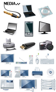 數碼產品矢量素材 現代設計的核心元素